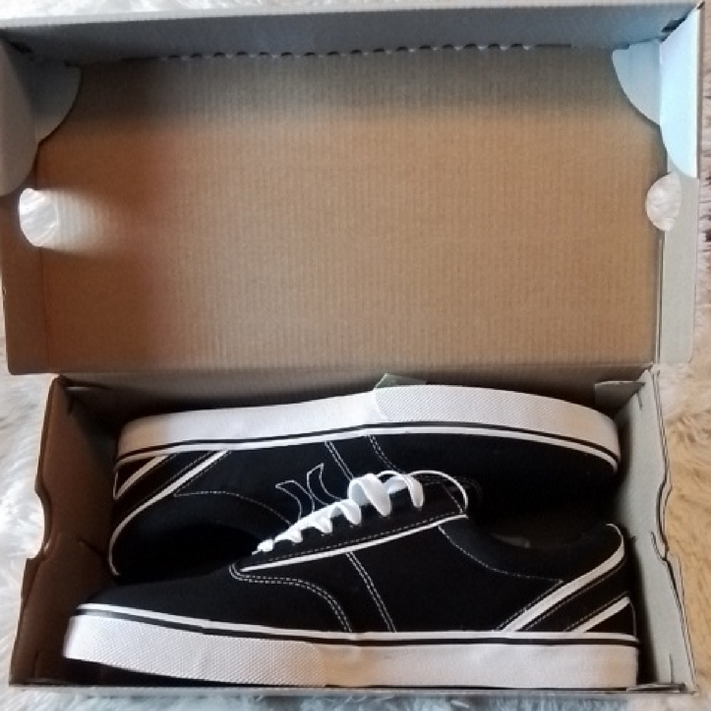 Hurley Black and White Men's Sneakers, Street Style
